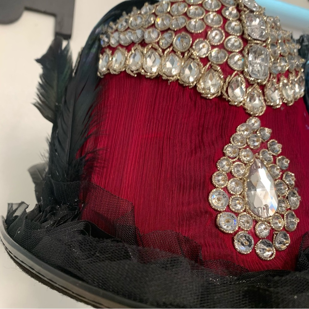 OOAK hat jeweled performance stage performer rock star musician singer festival - Picture 10 of 16